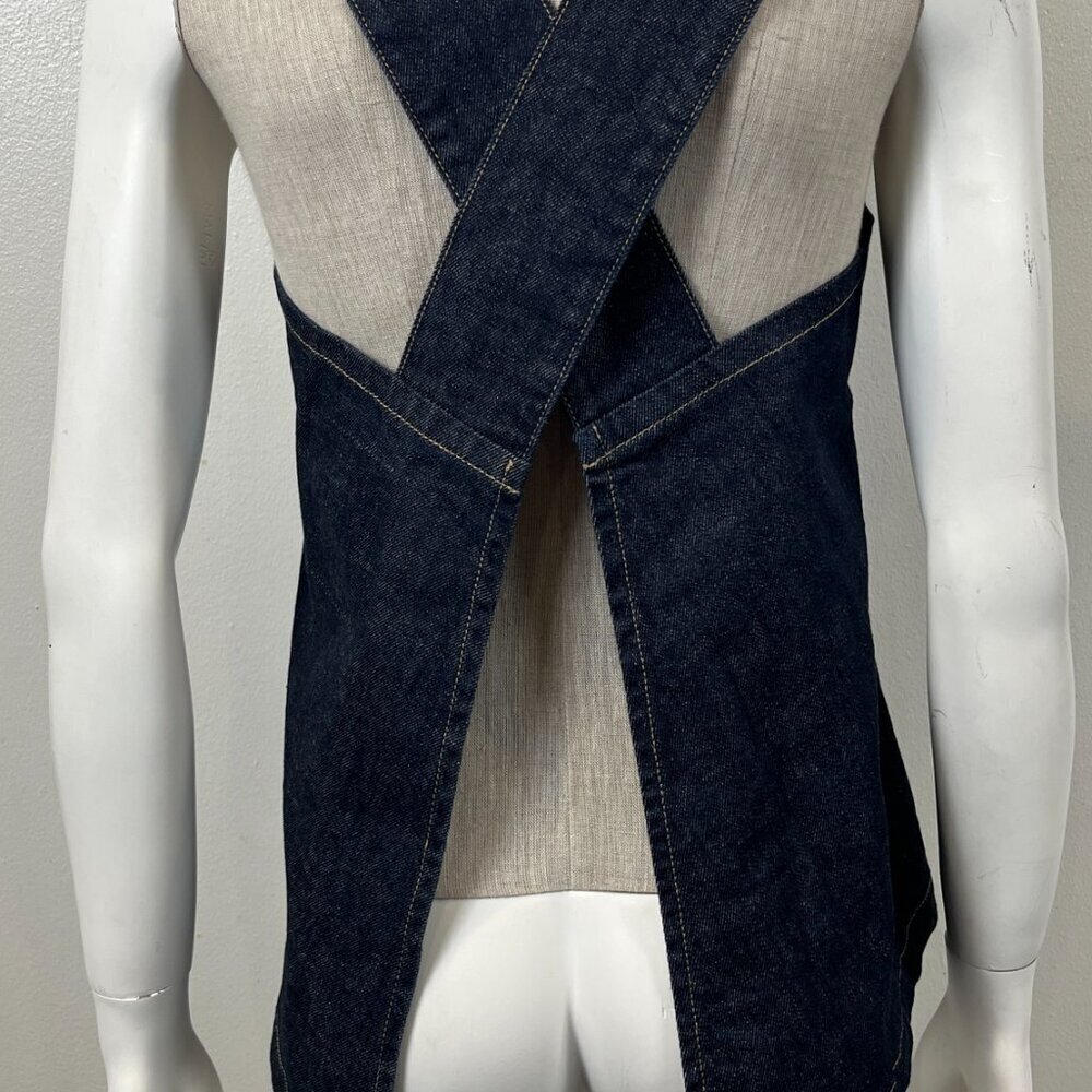 SOLD / FLORA ANIMALIA DENIM  APRON TOP - Picture 8 of 10